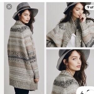 Free People Starlight Shadow Poncho‎ Cardigan Size S Oversized